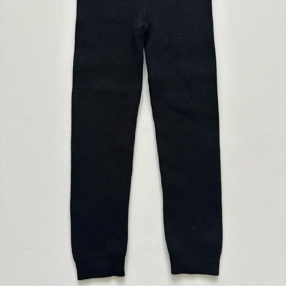 Baby Gap Black Ribbed Leggings Siz 5 Years